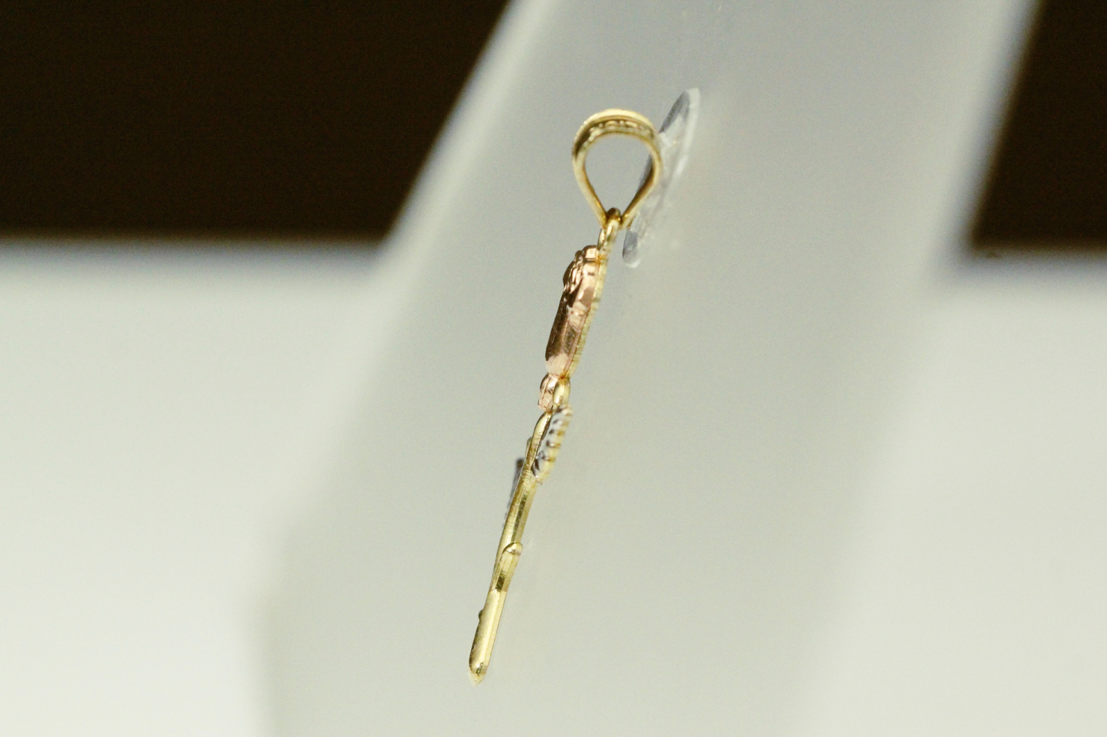 10K Tri-Colored Gold Rose Pendant 1.2 grams (PEN9820)