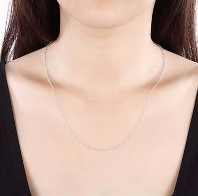 Wholesale 5Pcs 925 Sterling Silver Rolo Chain Necklace for Men and Women