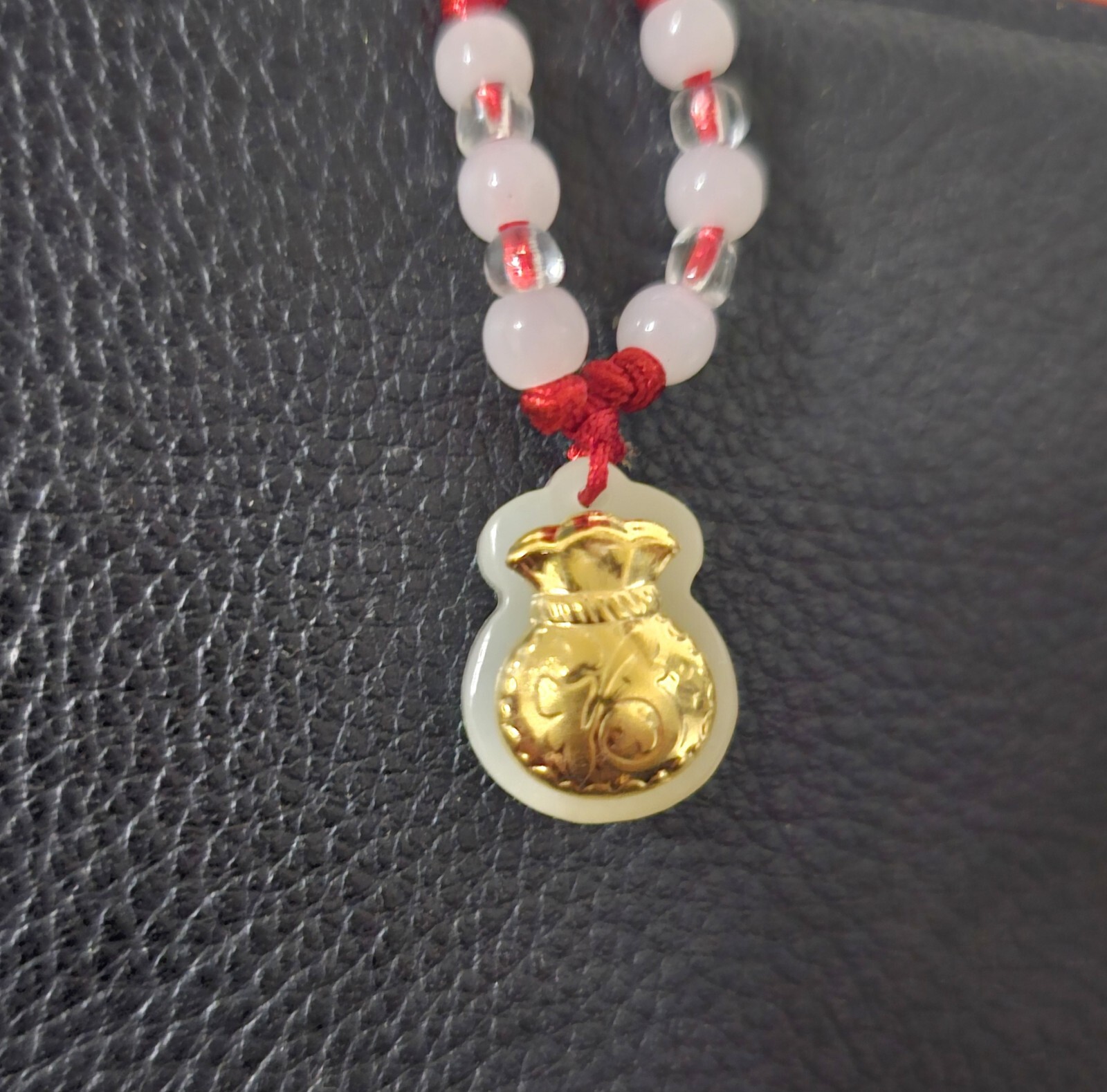 24k Gold Money Bag GOODLUCK Charm Necklace