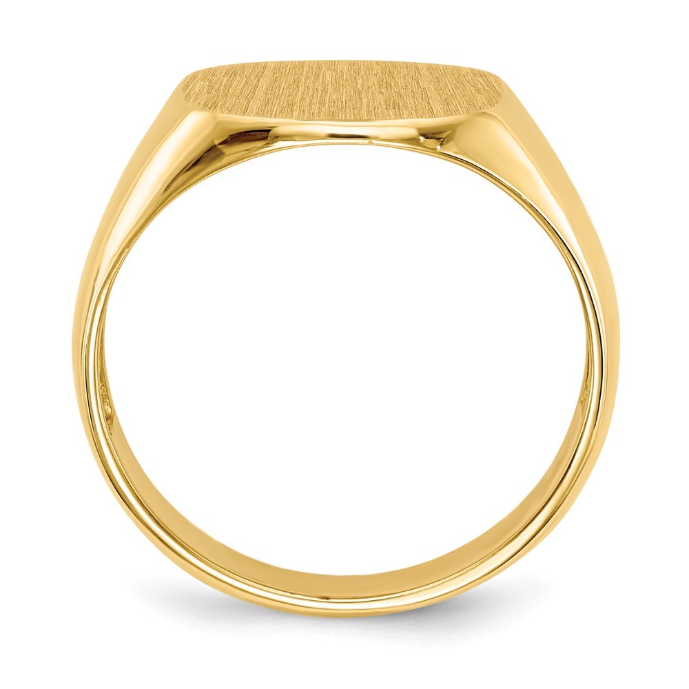 10ky 12.0×13.5mm Open Back Men’s Signet Ring