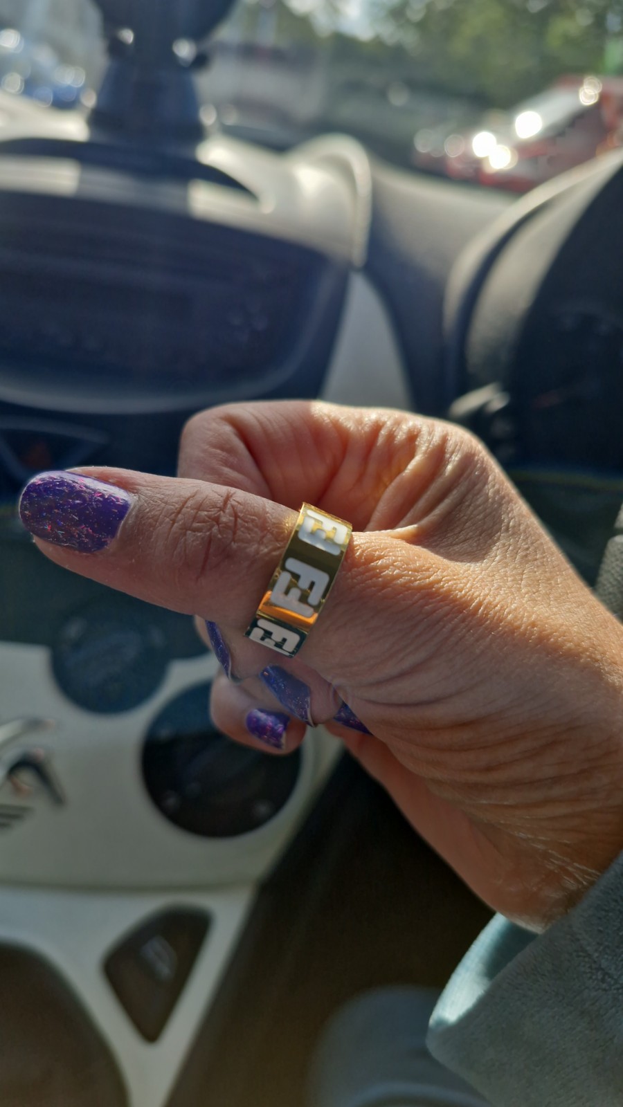 Women’s Fendi Ring Size M with FENDI made in Italy inside