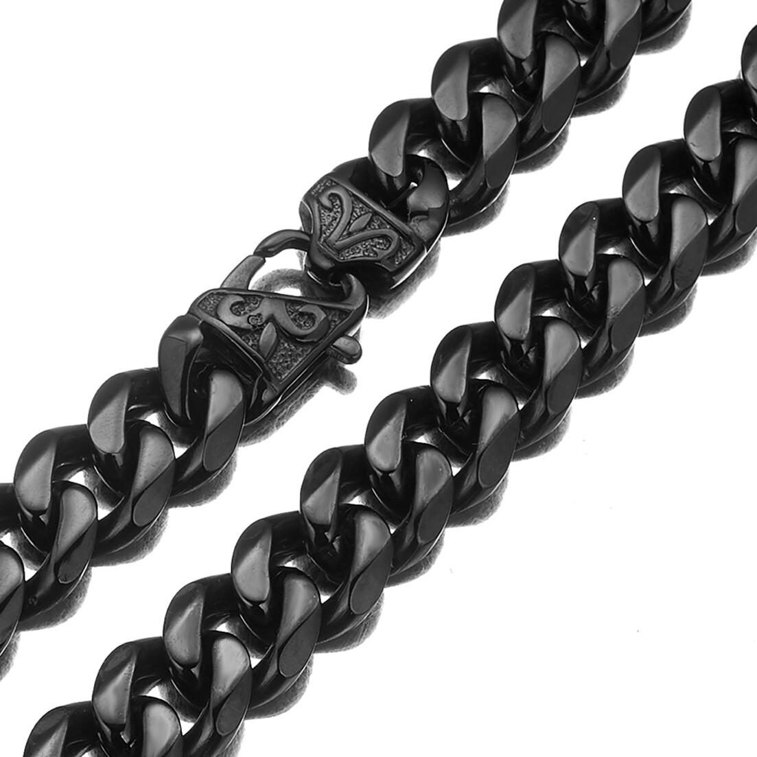 12/15mm 7-40inches Fashion Cuban Curb Chain Necklace Bracelet Stainless Steel