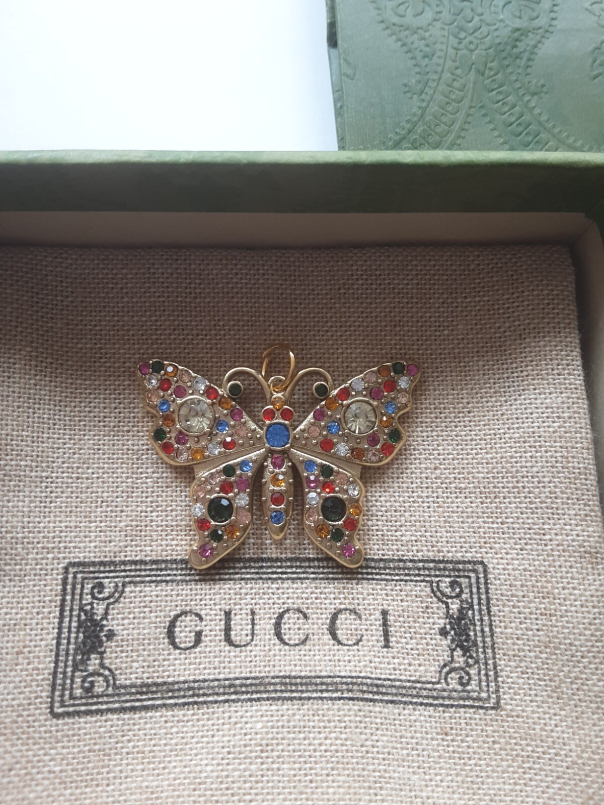 100% Gucci Pendant butterfly
