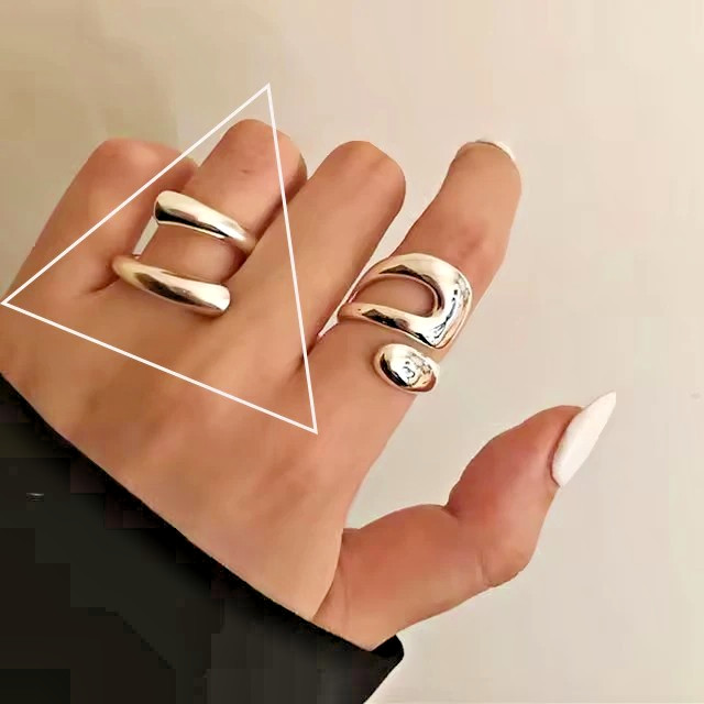 VENTFILLE 925 Sterling Silve Flower Ring for Women Gift Hollow Out Design Retro.