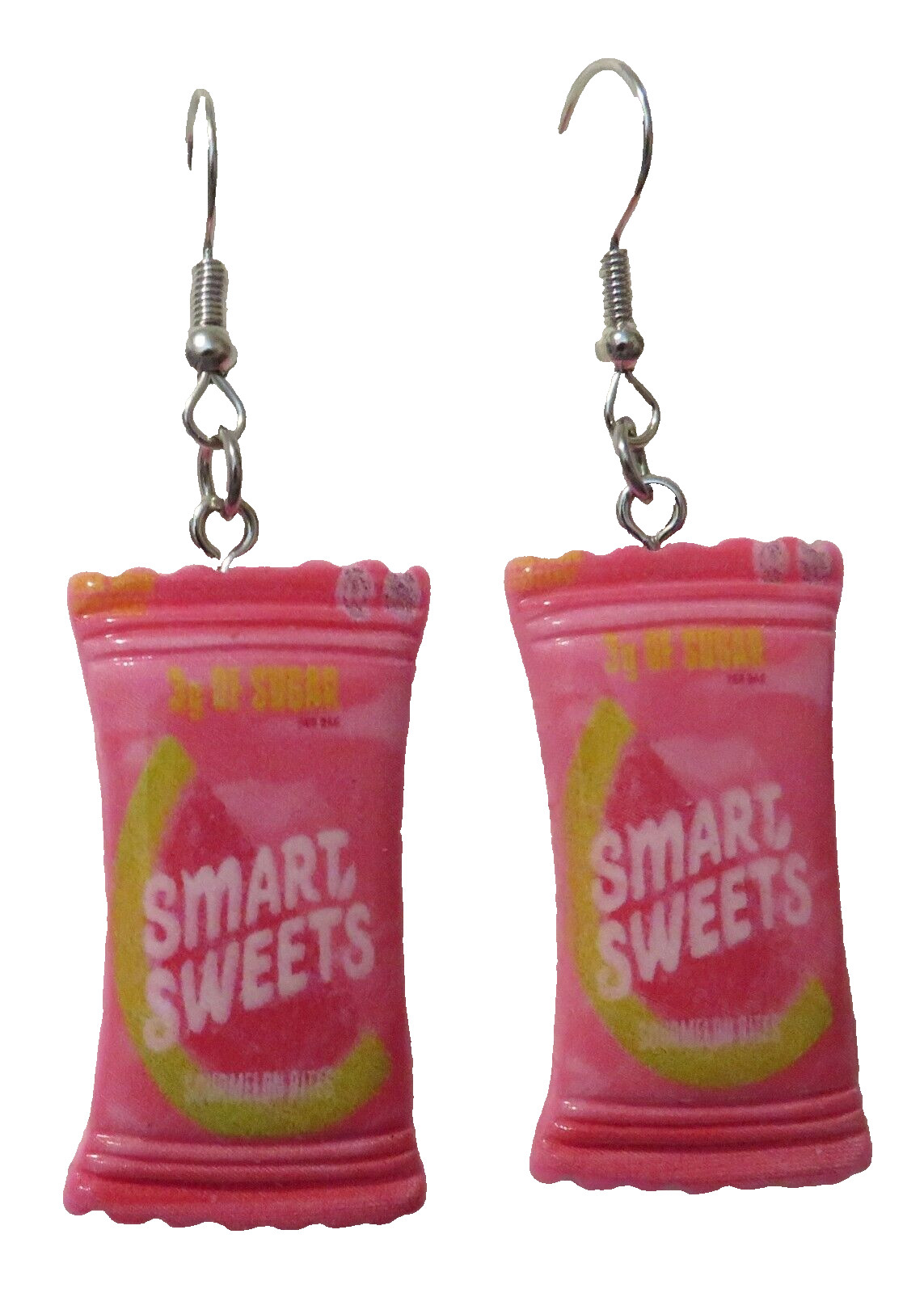 Smarty Treat 3 grams Sugar Candy Dangle 1.25″ Hook Earrings