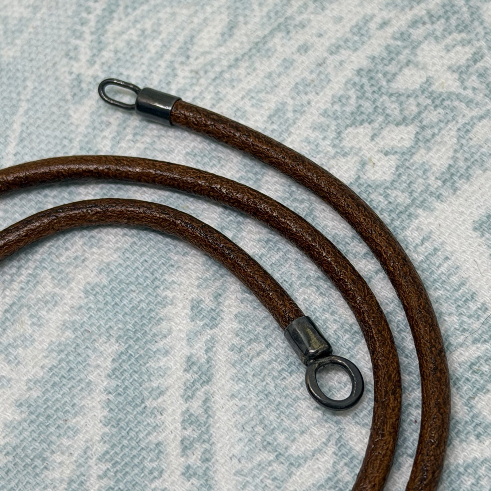 Authentic Trollbeads Brown Leather Necklace 17.7 inch/45 cm, New