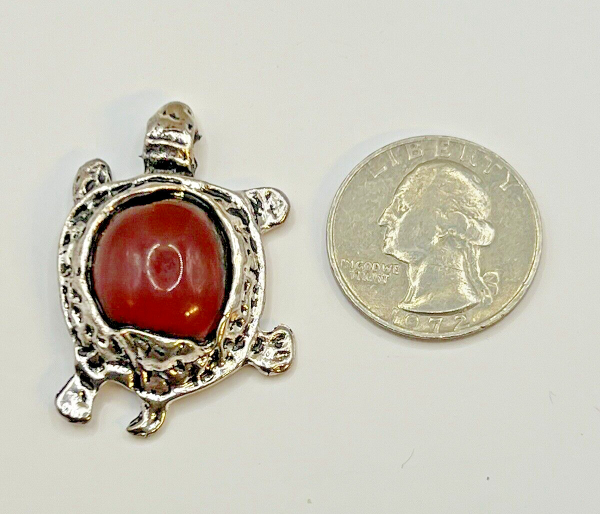 Turtle Pendant, on adjustable cord necklace
