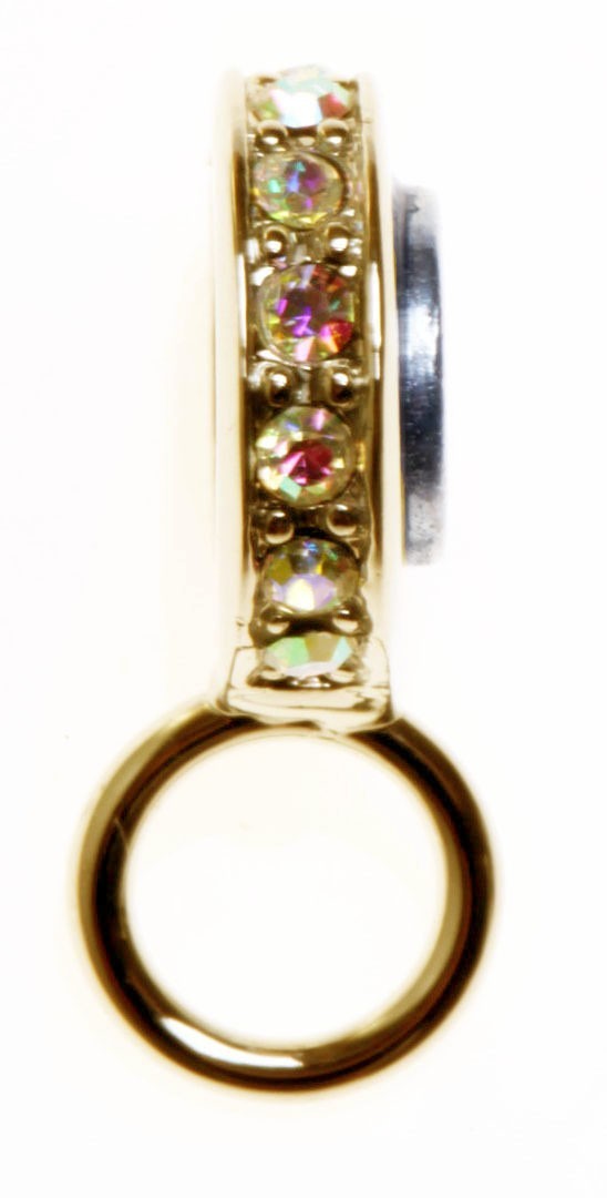 KIRKS FOLLY CHARM HOLDER TO USE WITH THE MAGNETIC NECKLACES GOLDTONE