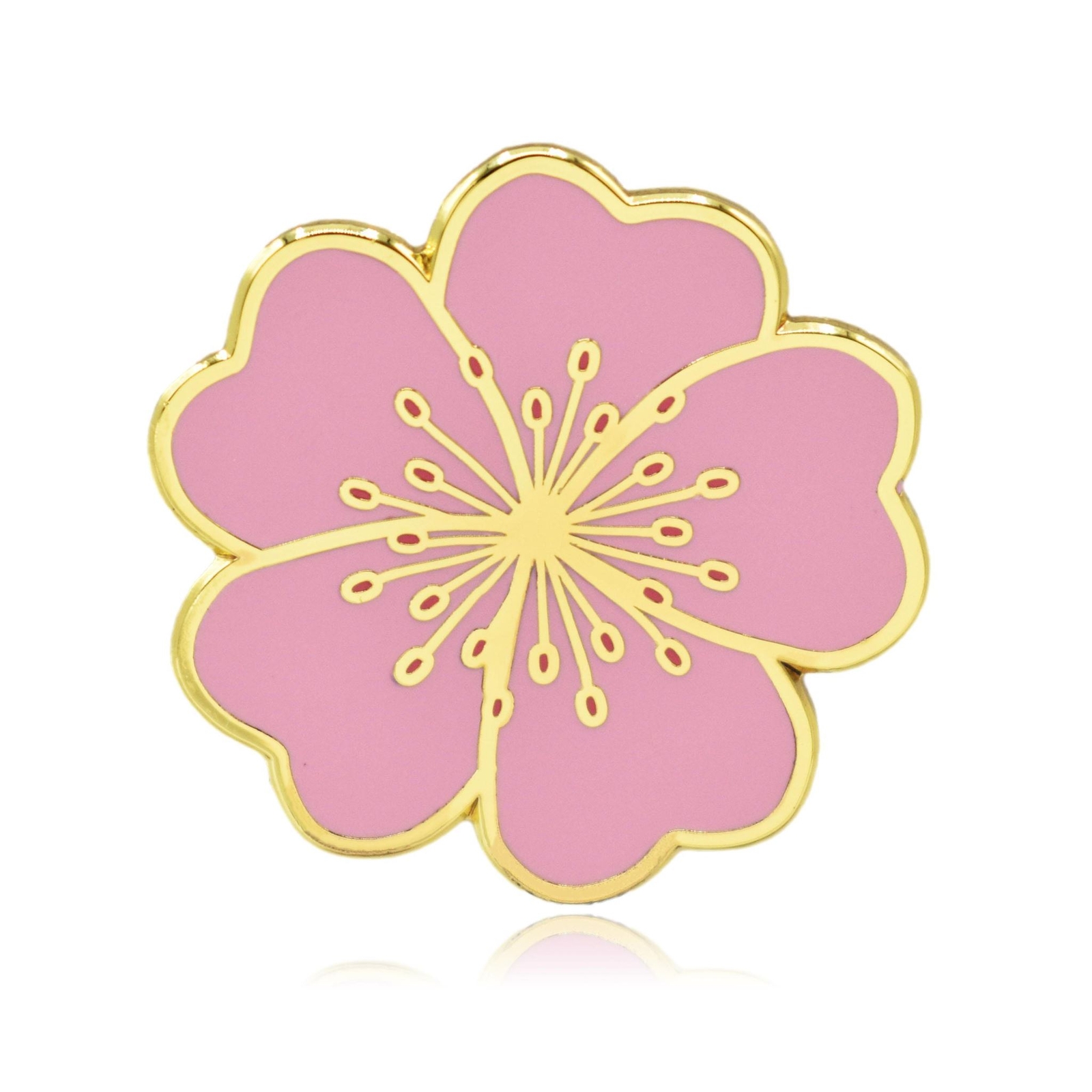 Cherry Blossom Flower Hard Enamel Lapel Pin