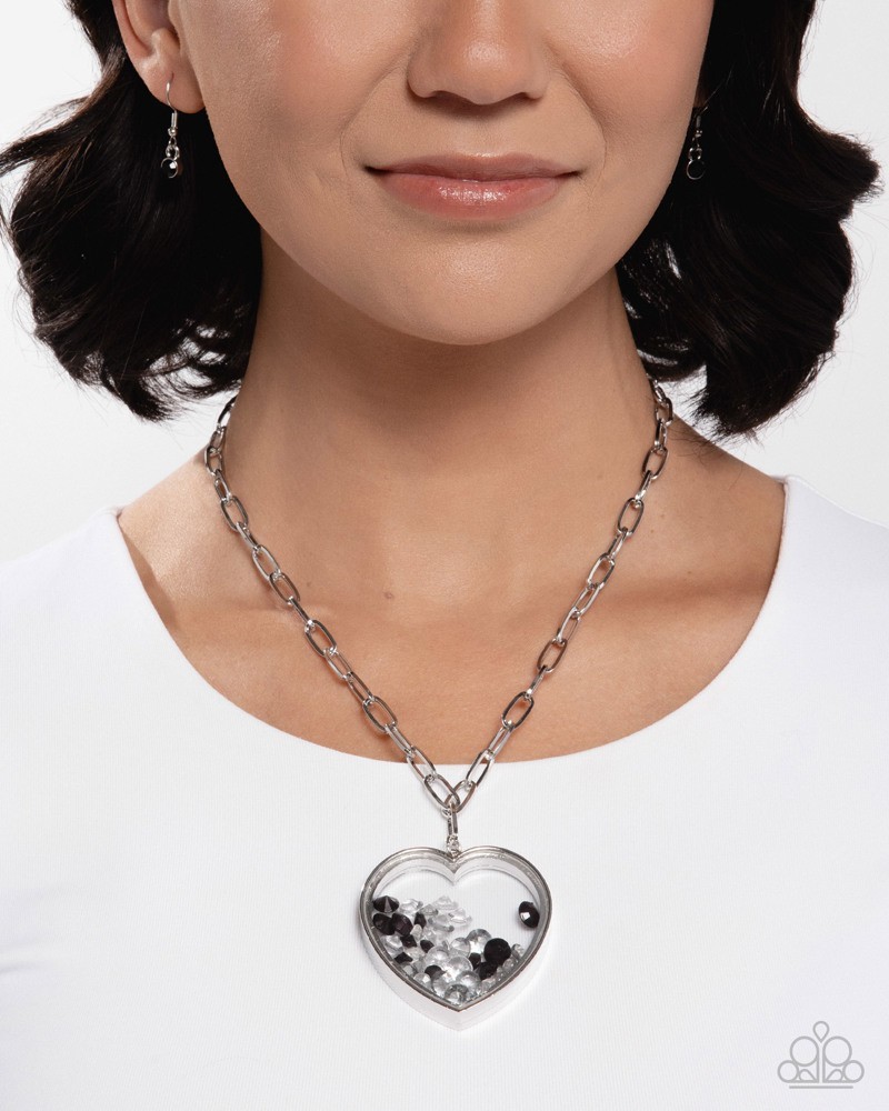 Paparazzi Cupid Collection – Black – Black, Hematite , Smoky Gem Beads – Necklac