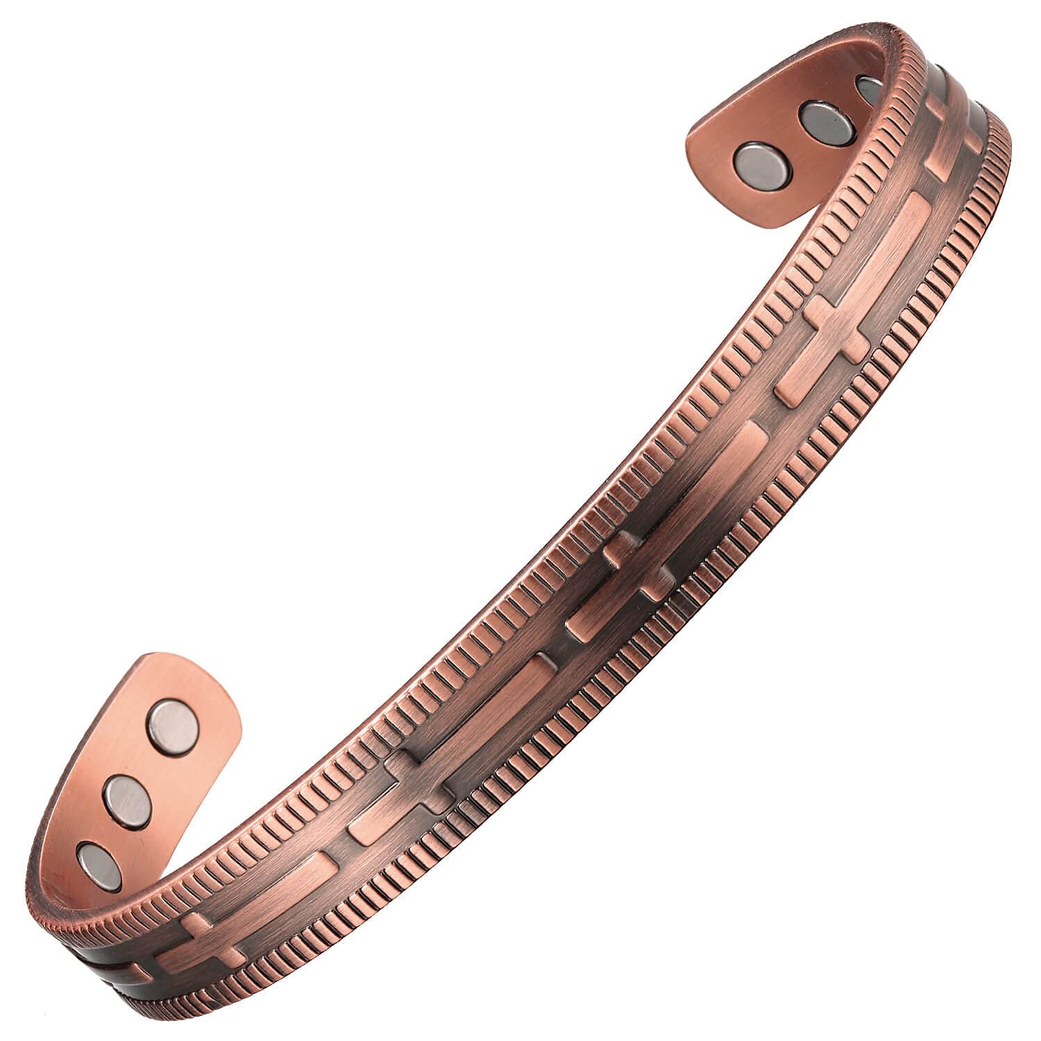 Copper Bracelet for Men and Women, 99.9% Solid Copper Magnetic Bracelets Adju…