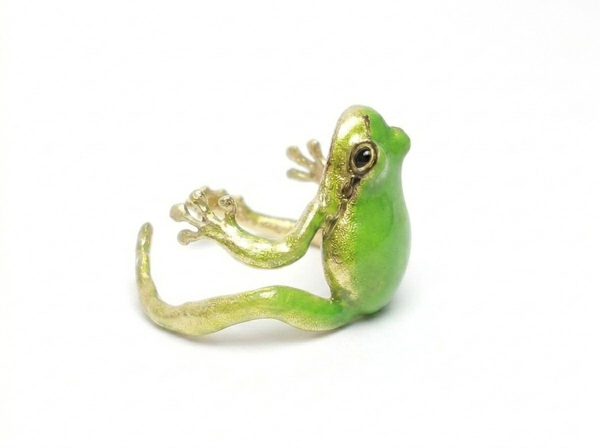 Tree Frog Ring for Women – Cute, Adjustable, Funny Frog Ring – Women’s Jewelry