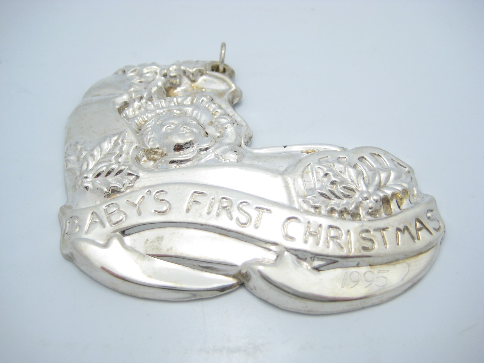 Sterling Silver Gorham 1995 Baby’s First Christmas Tree Ornament