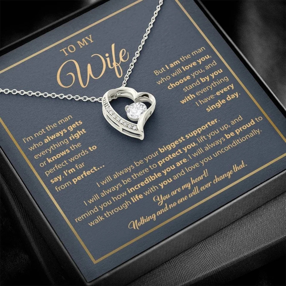 To My Wife Necklace, Gift For Wife, Anniversary Gift For Wife, Necklace For Wife