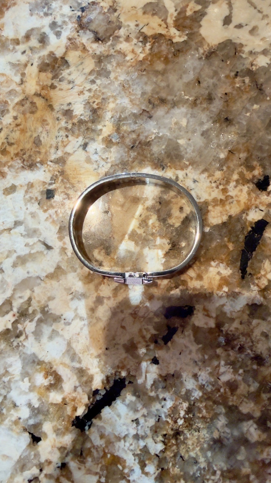 Hermes Clic H Bracelet Silver/White Size 17 Used In Excellent Condition