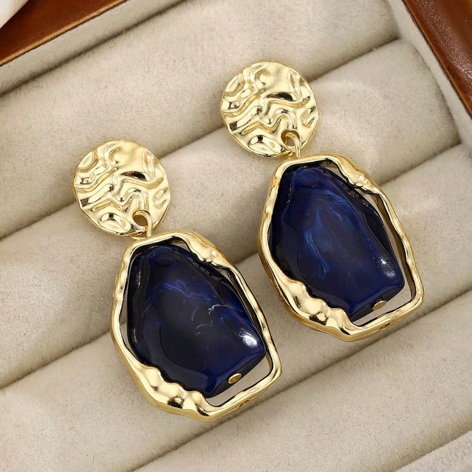 Boho Resin Drop Earrings Luxury Geometric Women Dangle Earrings Fashion Jewelry