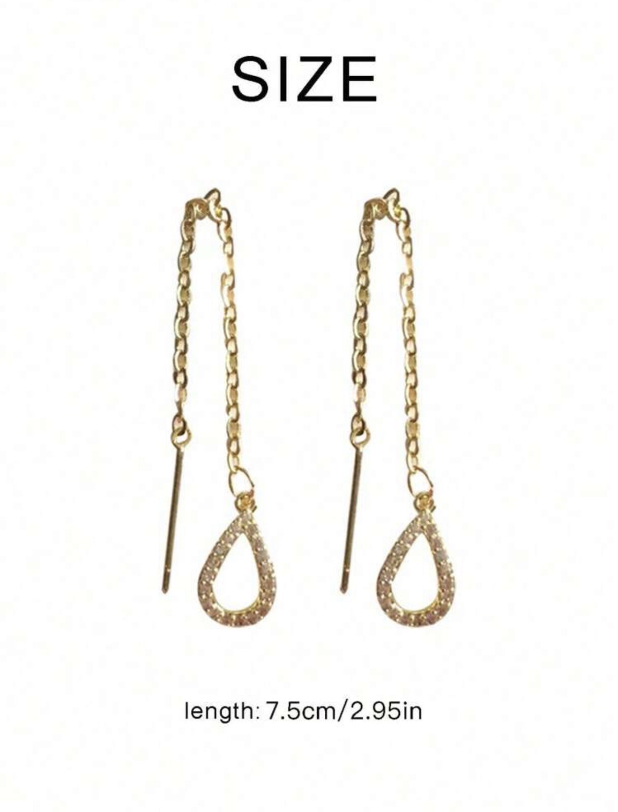 NEW Drop Ear Line Long Hanging Earrings