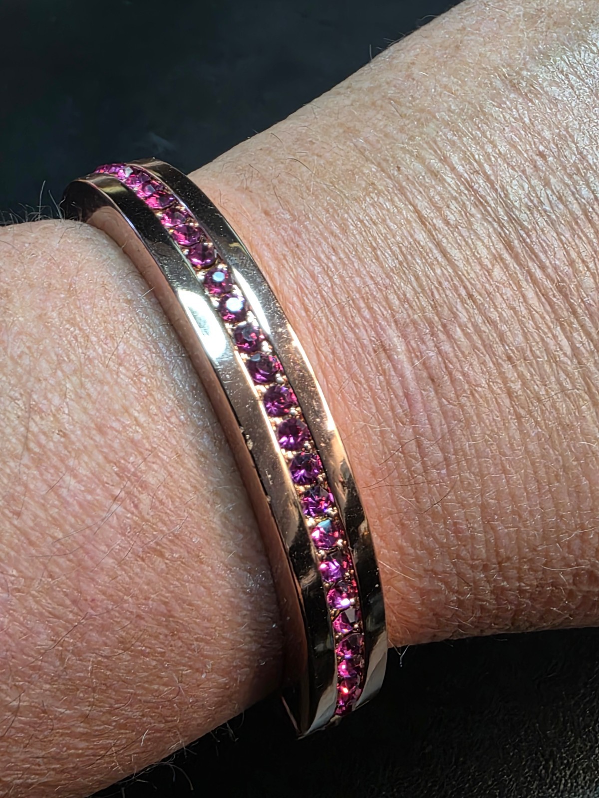Coldwater Creek Rhinestone Bangle Bracelet Lot of 5