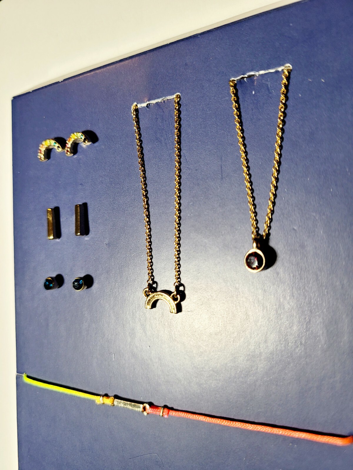 Rachel Roy 7 Days of Adornment Earrings & Necklaces Rainbow Gift Set $30 New