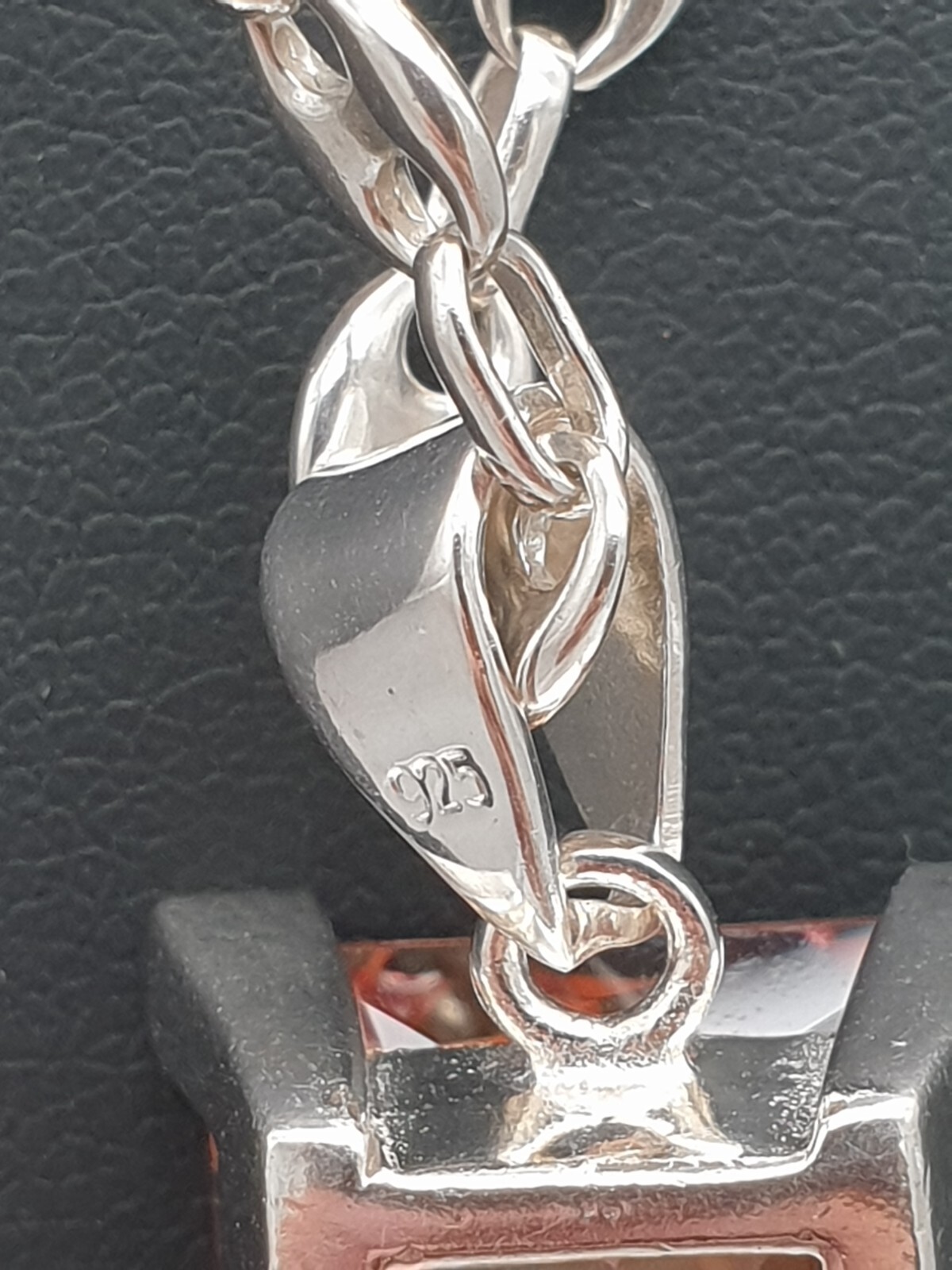 925 Silver Necklace & Pendant with Zirconia Decorations/55,0cm/22,0g