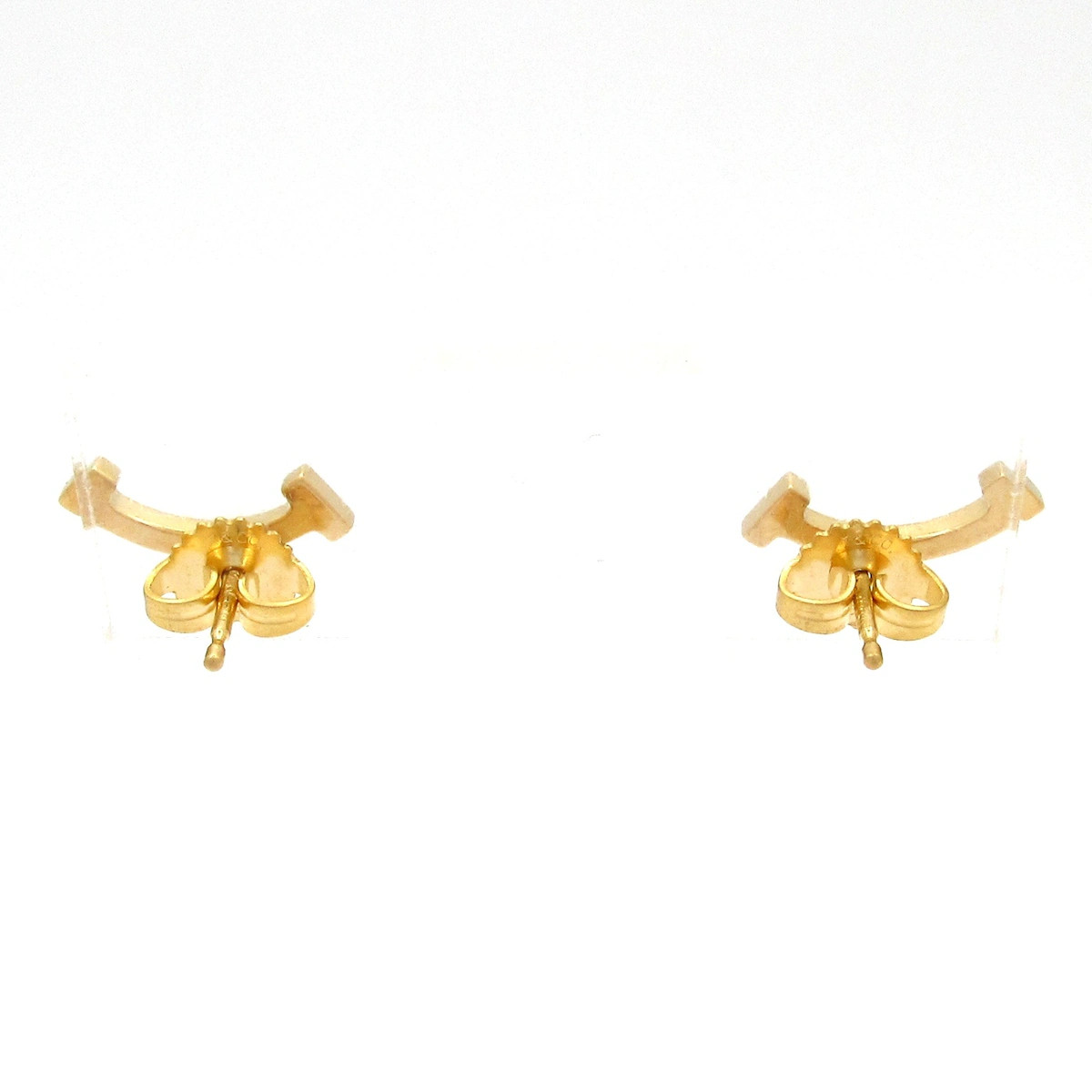 TIFFANY&Co. T Smile 18K Yellow Gold Earrings
