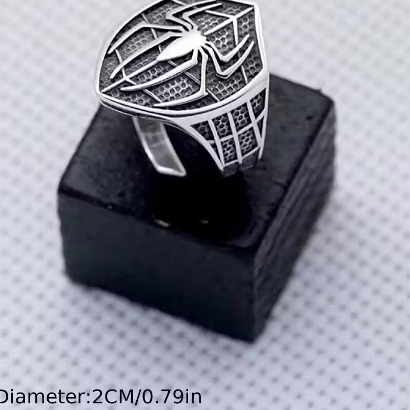 Spider-Man Costume Ring Adjustable Resizable Open Comics Hero Jewelry