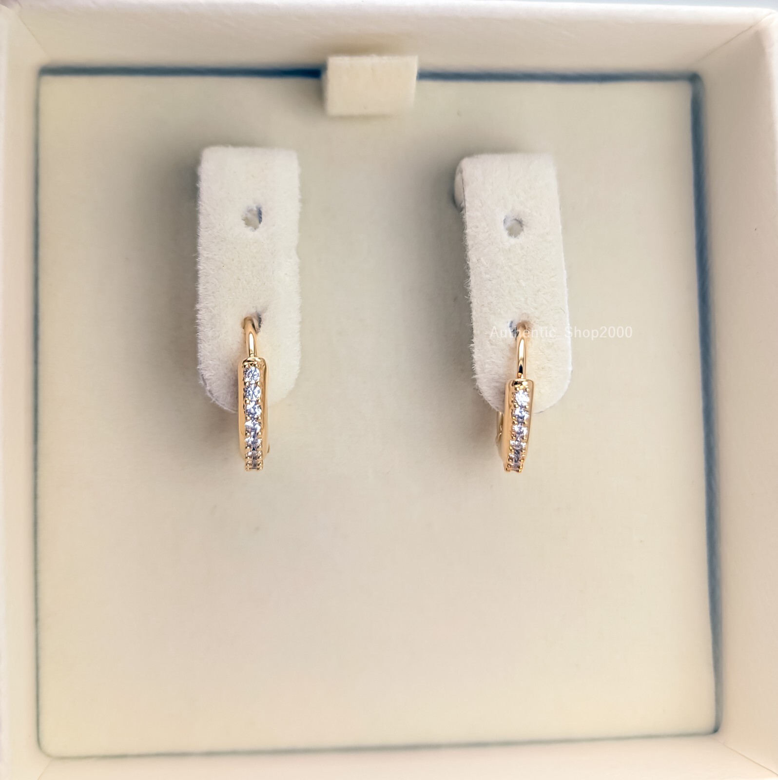 NEW 100% SWAROVSKI Brand Gold Pave Crystals Huggie Matrix Hoop Earrings 5697228