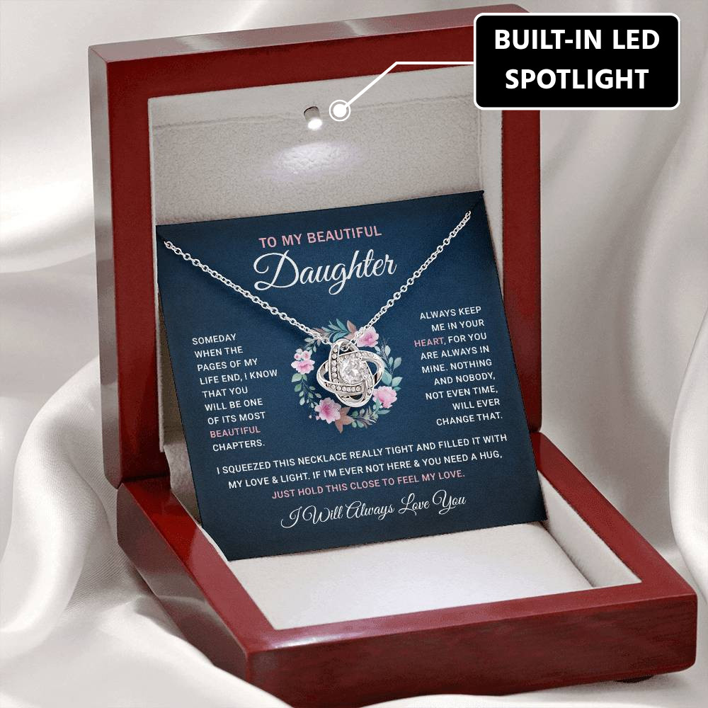 To My Daughter Necklace, Gift for Daughter from Dad, Father Daughter Jewelry