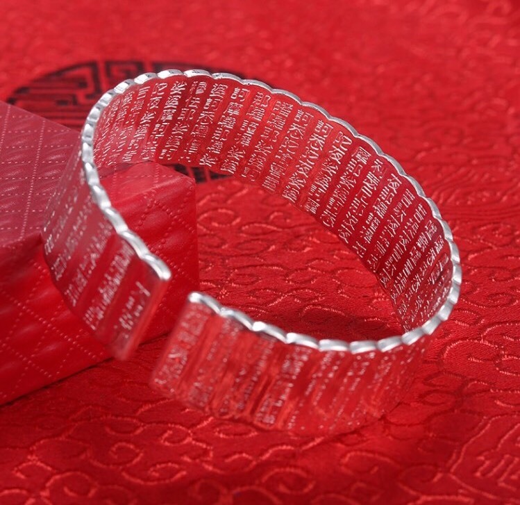 Women’s Fashion Jewelry Lotus Flower 925 Silver Plated Cuff Bracelet 24-2