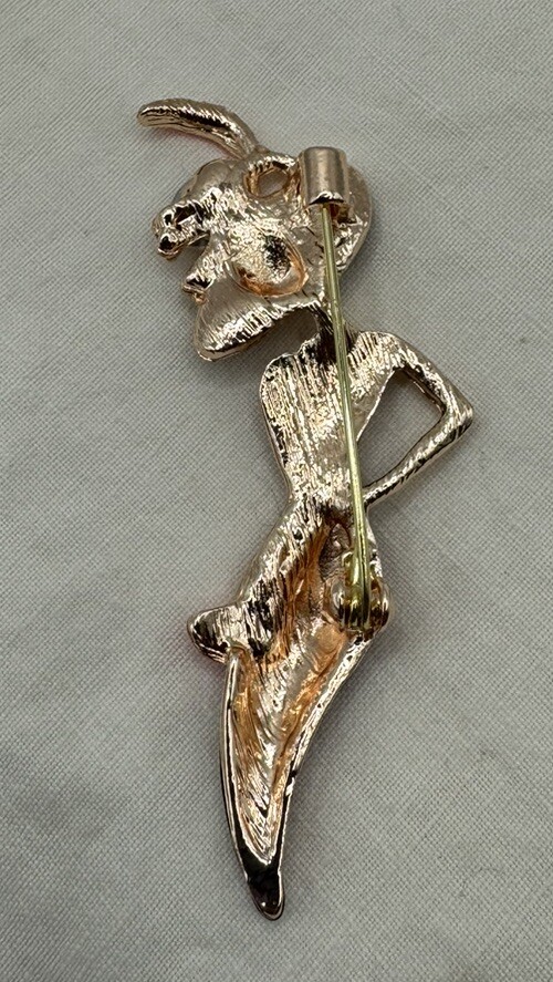 Wine Red Sexy Lady Brooch Enamel Pin Big Hat Pin Party Girl Fashion Large Rhine