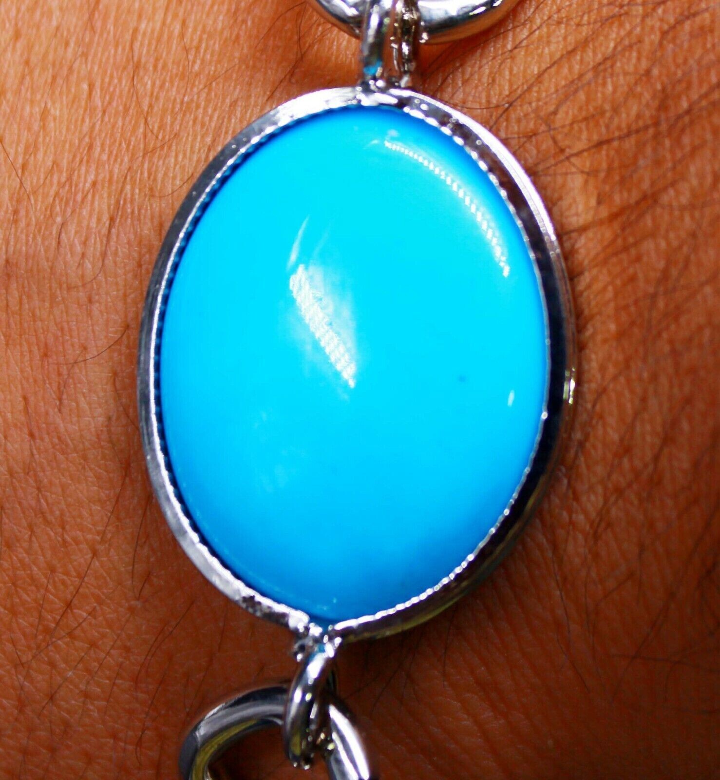Bracelet Bollywood Fashion Salman Khan Style Turquoise Feroza Gemstone Men’s PJ