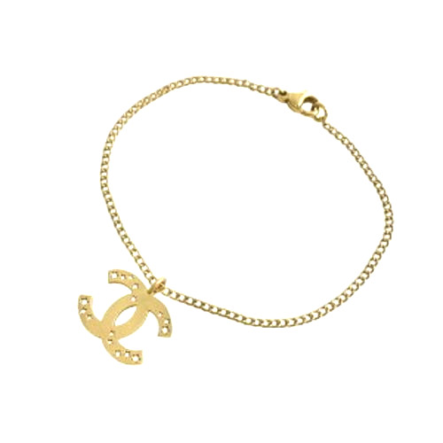Authentic CHANEL 03A Star CC Logo Punching Gold Bracelet – DDP Included – Rare