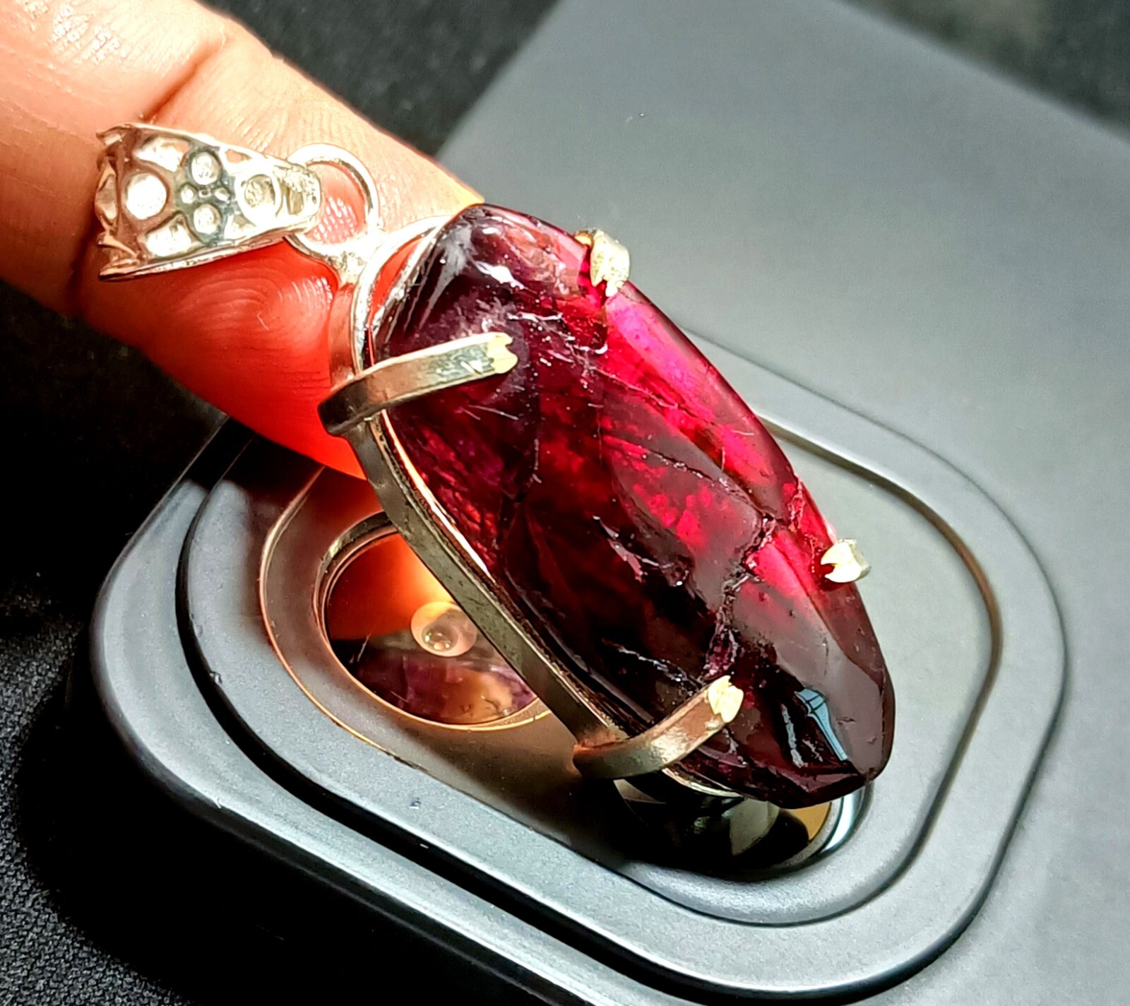 EGL Certified 80.30 Ct Natural PAINITE Solid Silver Pendant LOOSE Gemstone