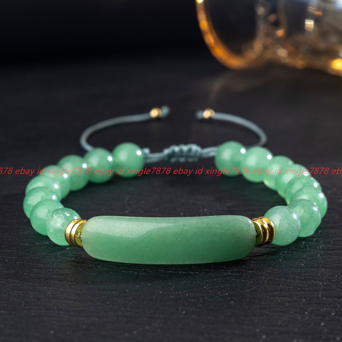 Dongling Jade Tiger’s Eye Amethyst White Quartz Strawberry Quartz Gems Bracelet