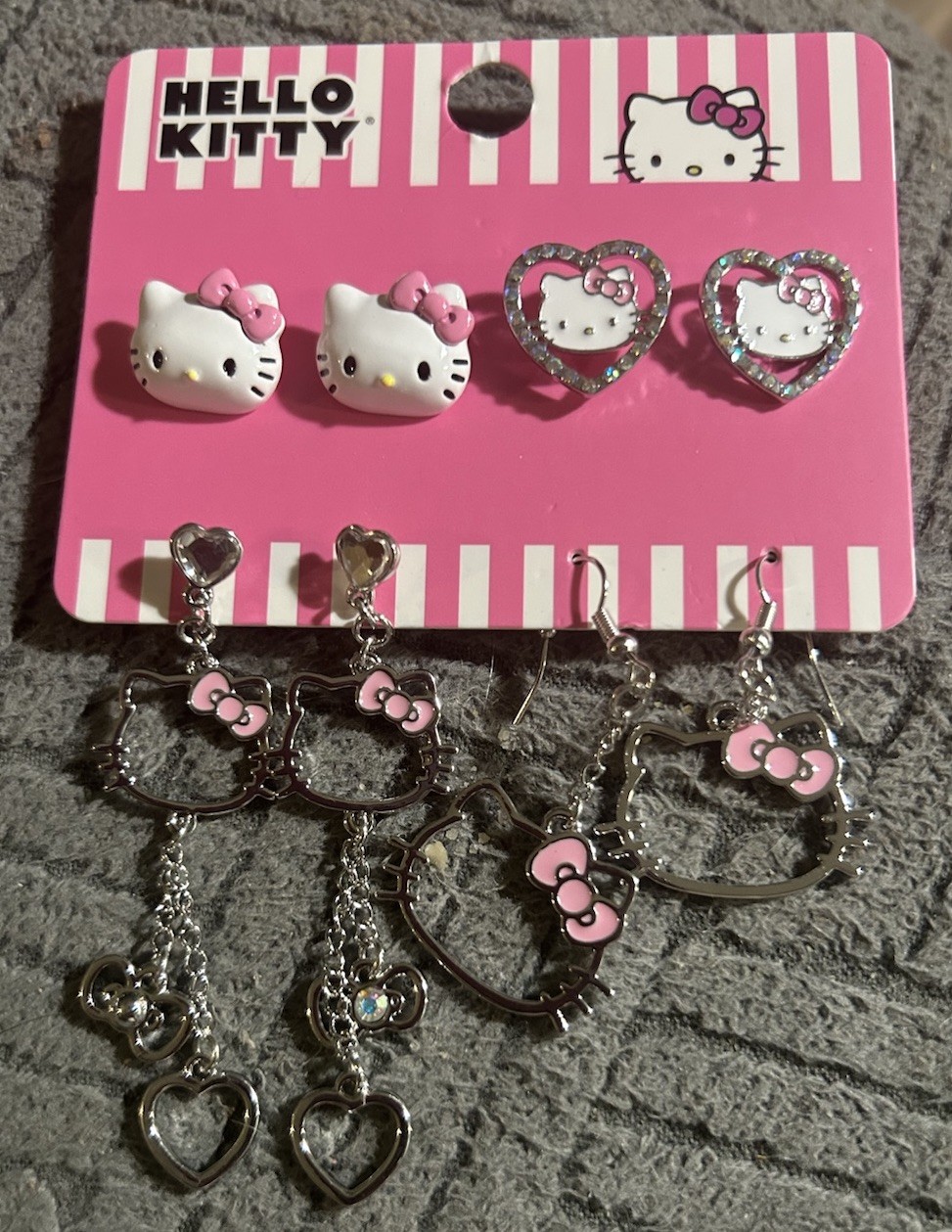Sanrio Hello Kitty Bling Earring Set