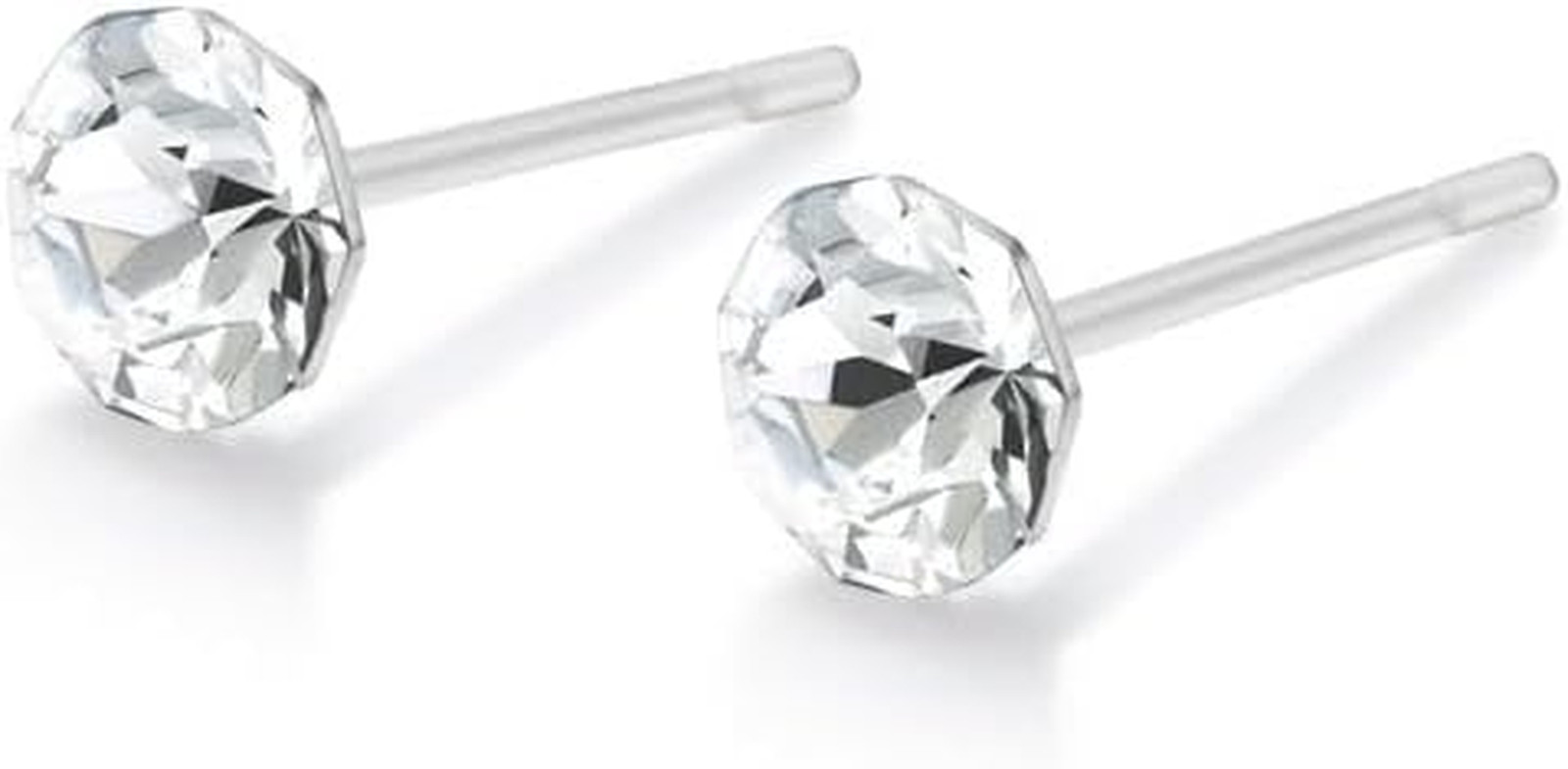 Austrian Crystal Earrings for Women, Hypoallergenic Stainless Studs | 6Mm|10Mm S