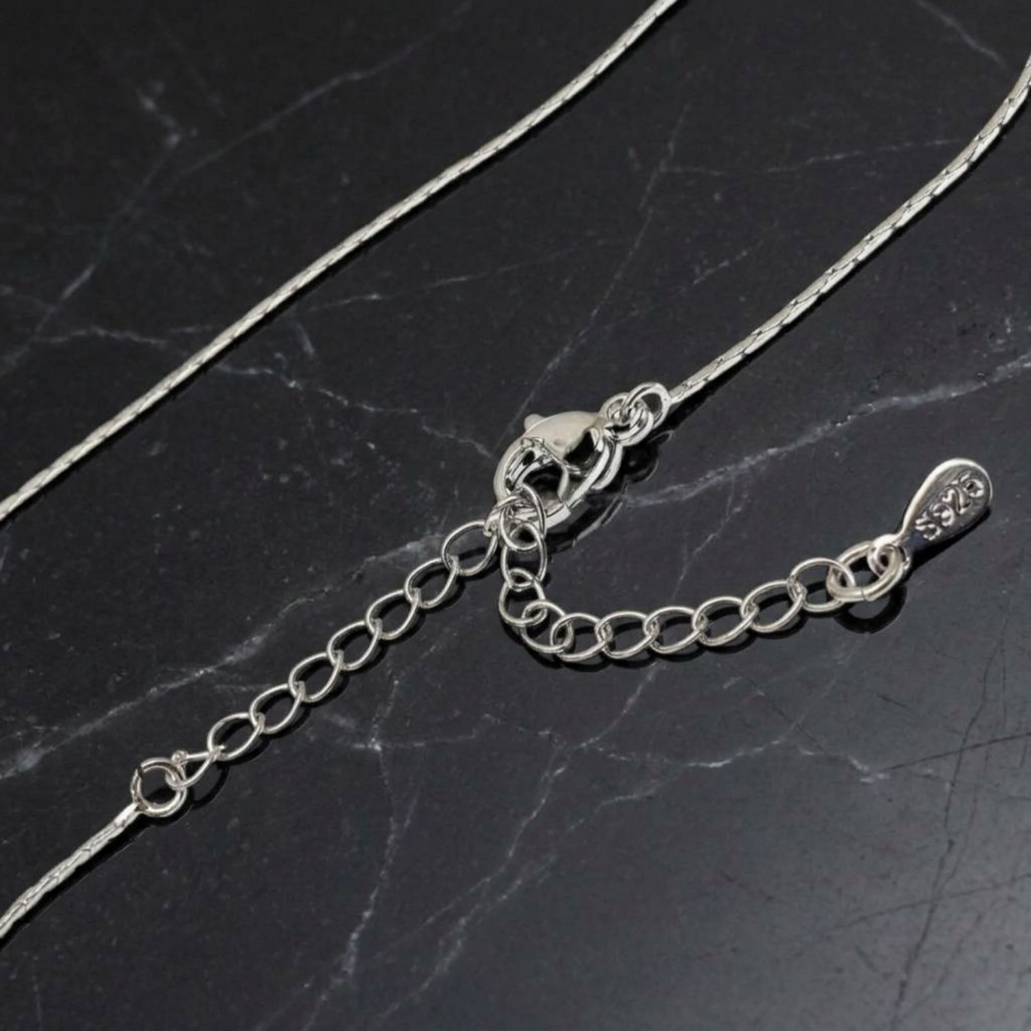 Women 925 Sterling Silver Plated Star Slide Lariat Pendant Necklace