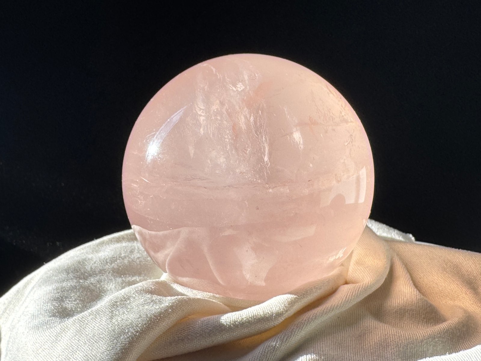 Handcrafted Natural Citrine Crystal Sphere for Prosperity