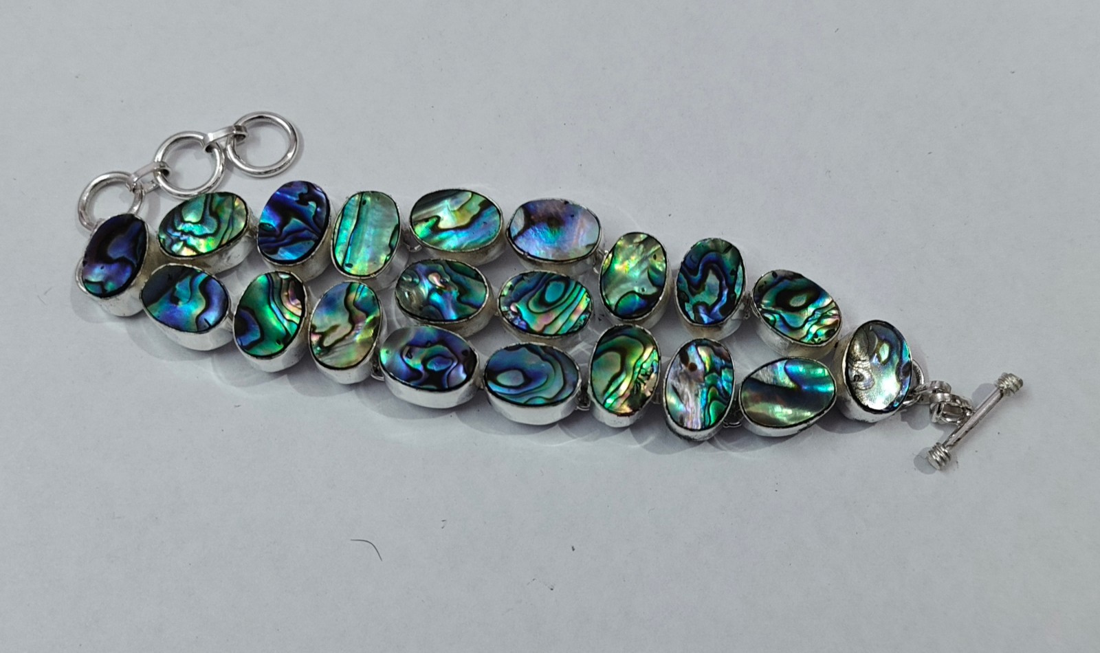 Free Shipping Huge Abalone Shell Stone Handmade Jewelry Bracelet