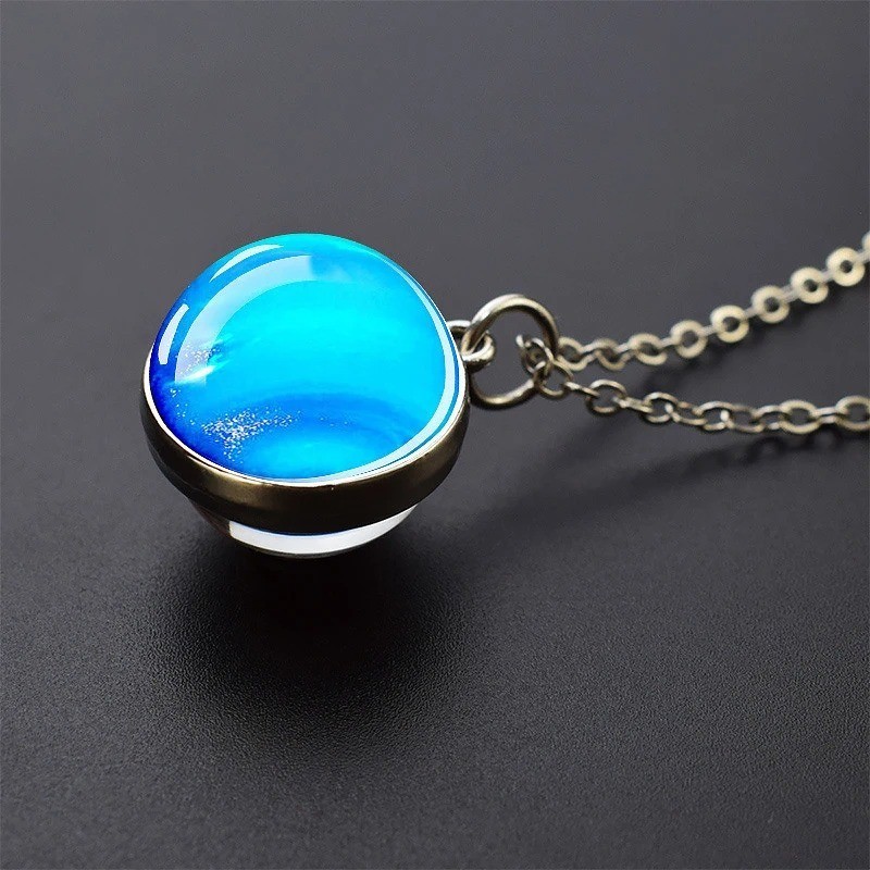 Fun necklace representing the planets of the solar system
