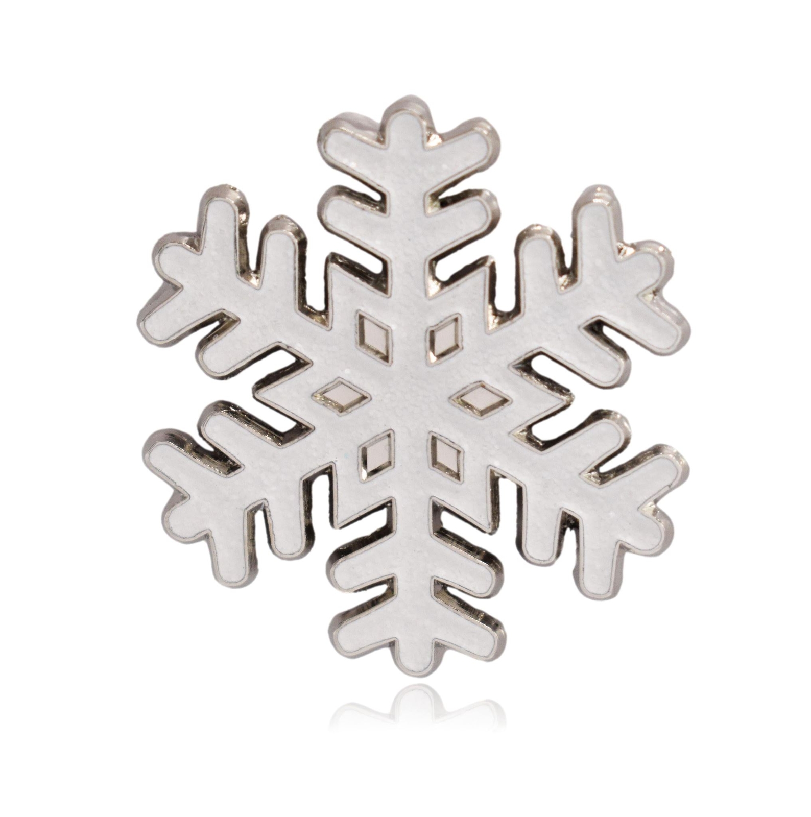 Snowflake Glitter Soft Enamel Lapel Pin