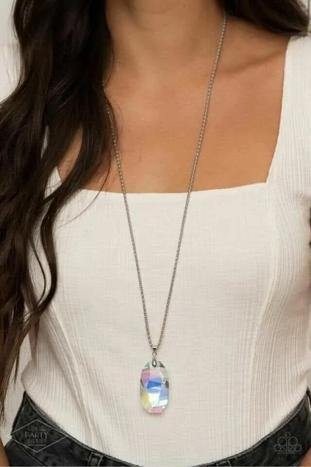 Paparazzi Jewelry “Gemstone Grandeur” Multi Iridescent Necklace and Earrings