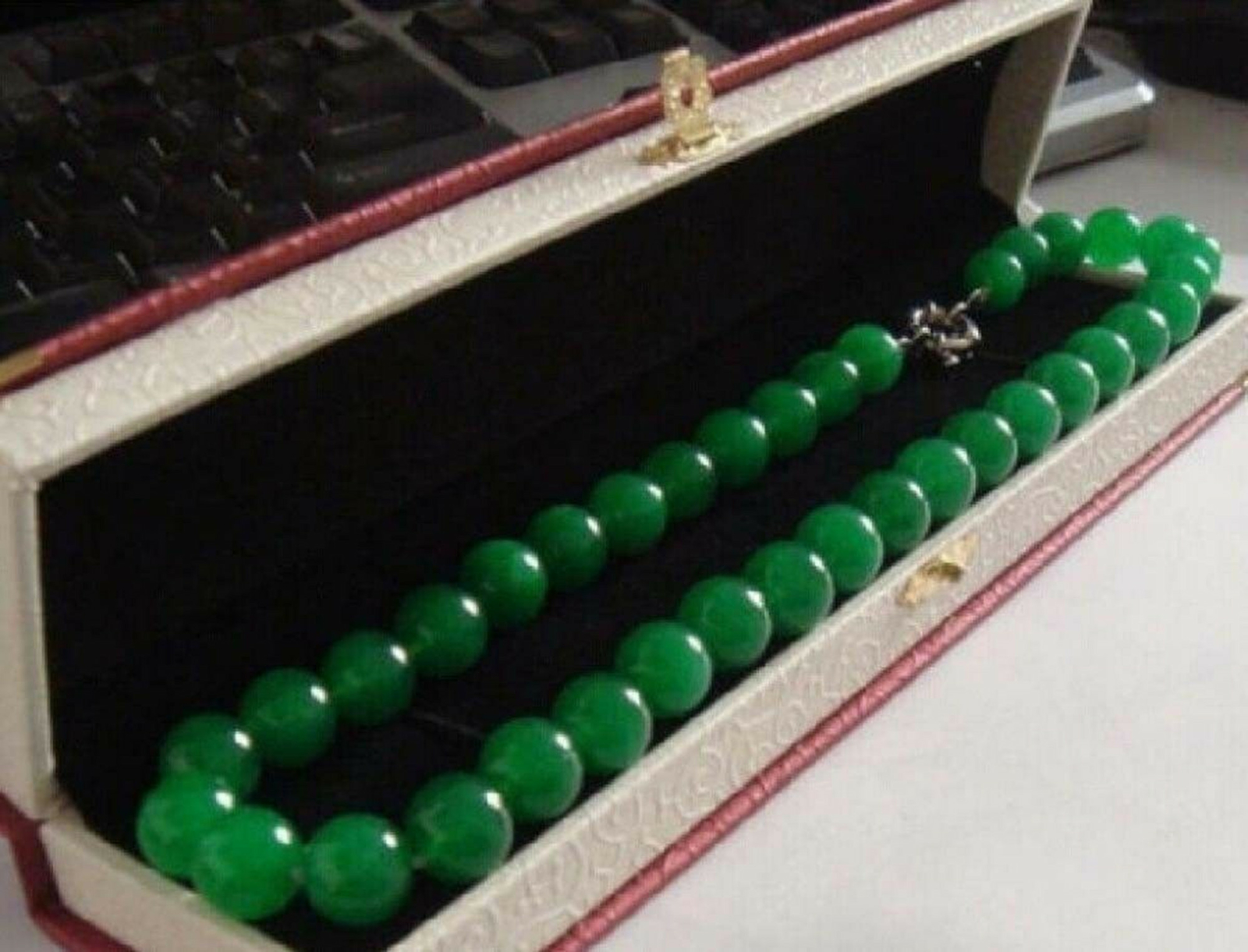 Long 18-50 Inches 10mm Natural Green Jade Gemstone Round Beads Necklaces
