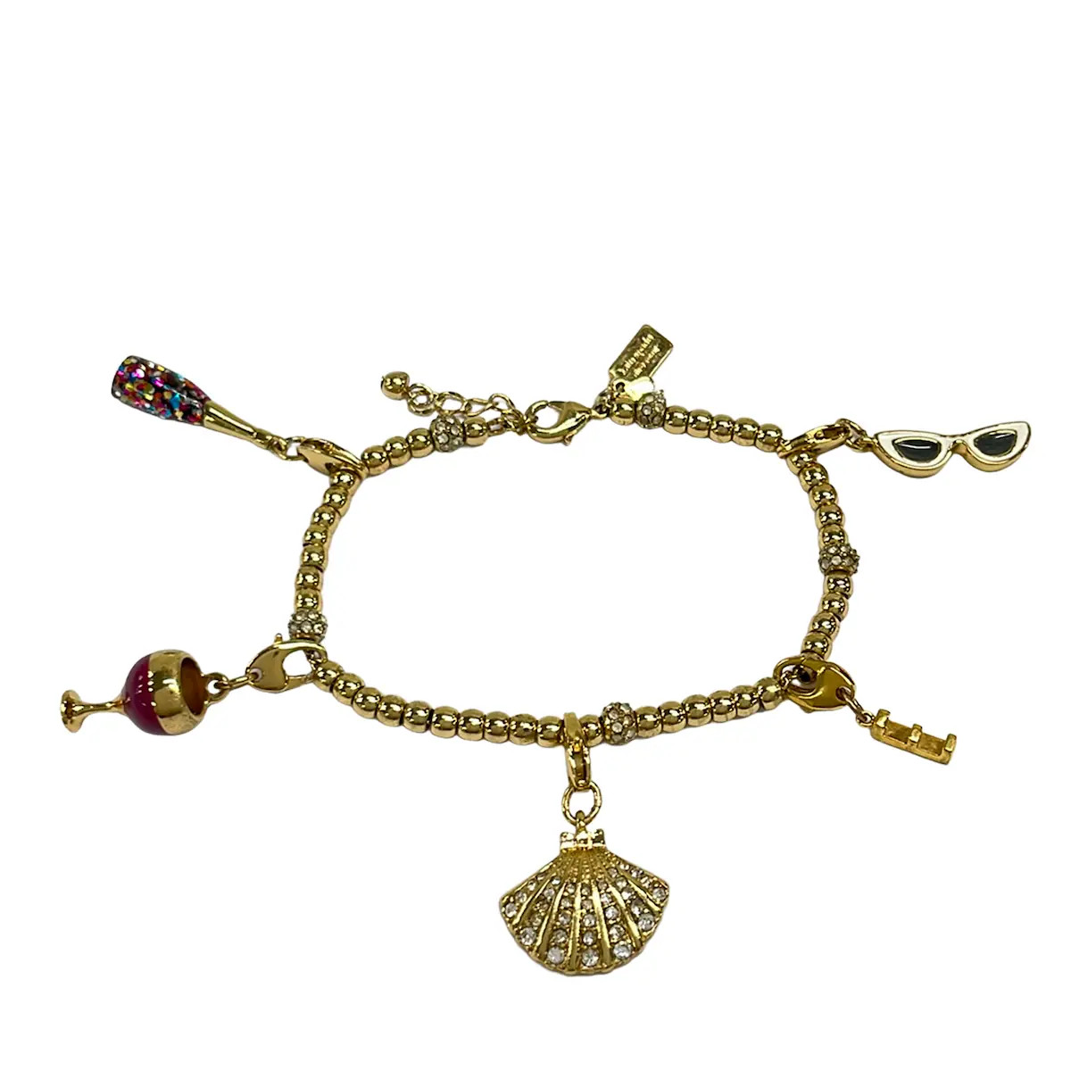 Kate spade Gold Multi Hardware Rhinestones Bracelet