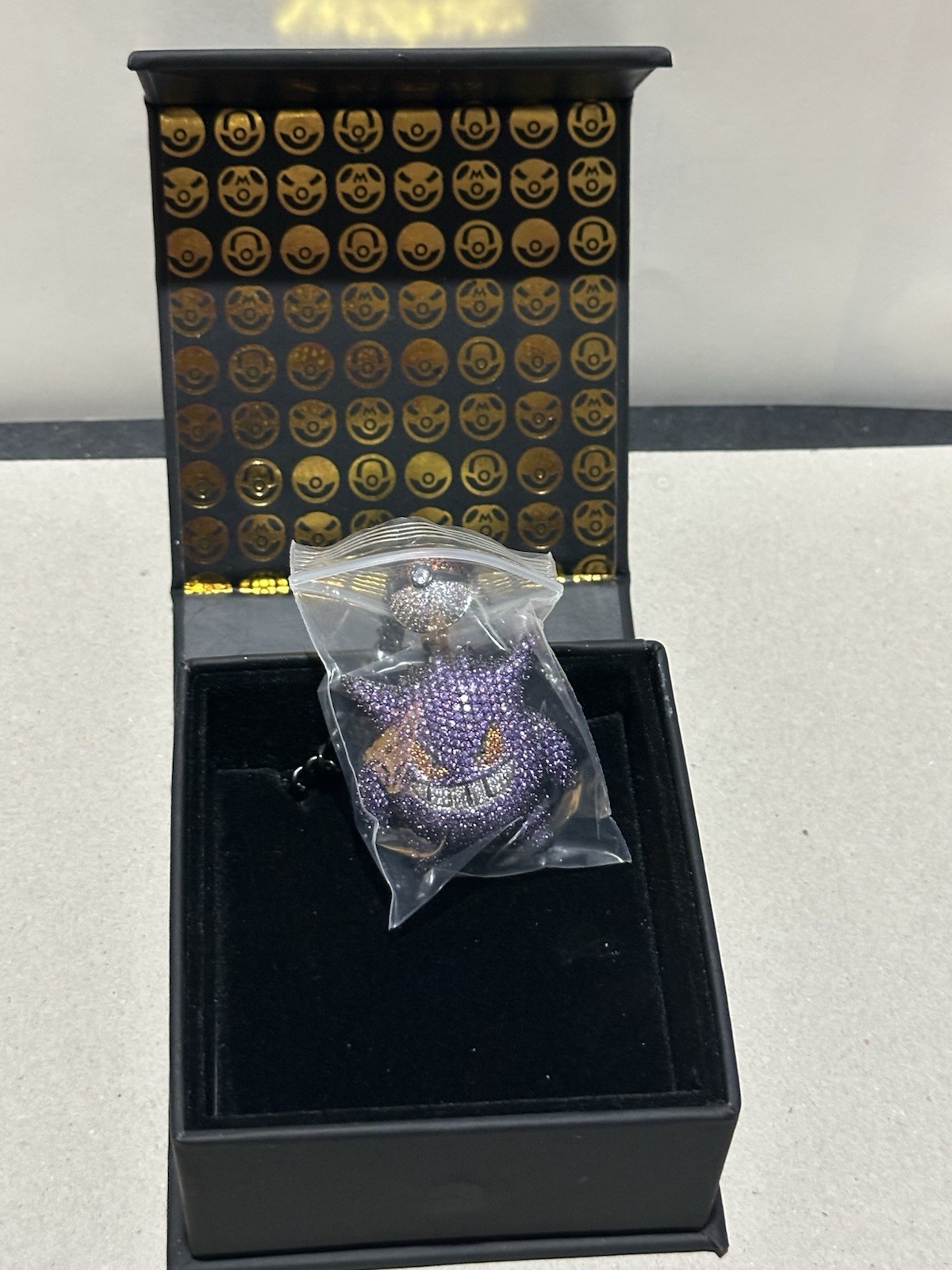 King Ice Pokémon Gengar Necklace with 22″ 5mm Miami Cuban Link Chain