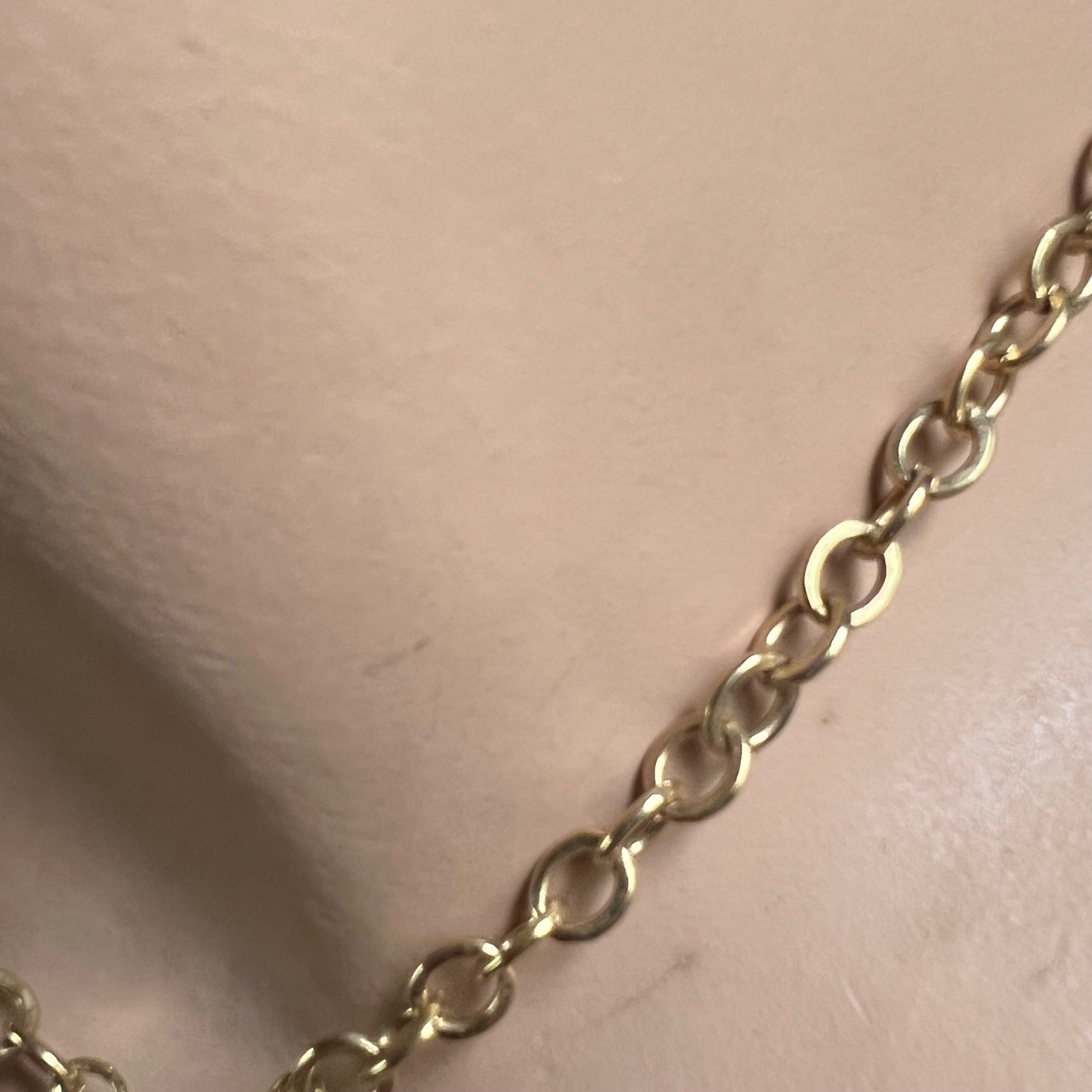 Circa 1970 Park Lane Gold Tone Geometric Mesh Square Fringe Tassel Necklace 20″