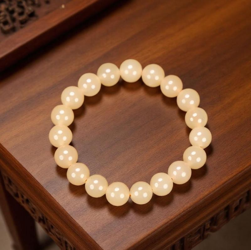 Girl Grandma Mother Lady Women Jade Beads Bracelet Jewelry Family Gift Box DD152
