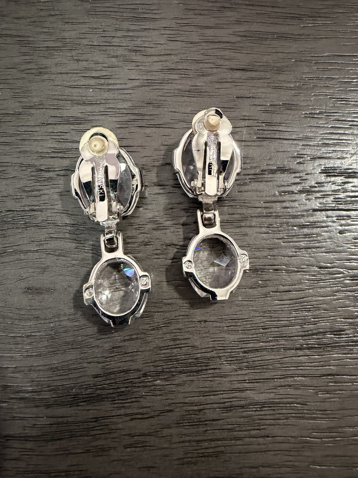Swarovski Imber Crystal Choker Necklace & Matching Clip-On Drop Earrings Set