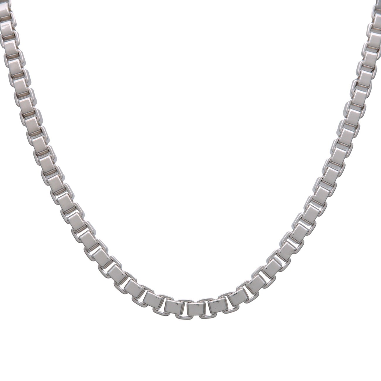 Tiffany & Co Venetian Link Necklace SV925 Silver Authentic Used F/S