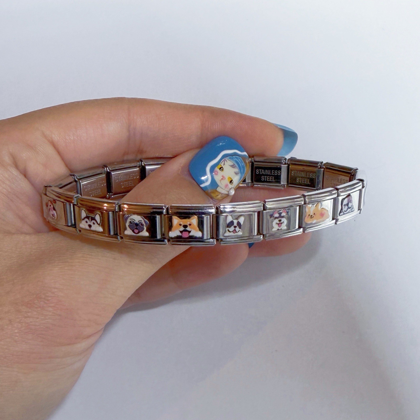 Cute Dog Italian Bracelet compatible with all designs Italian charm bracelet